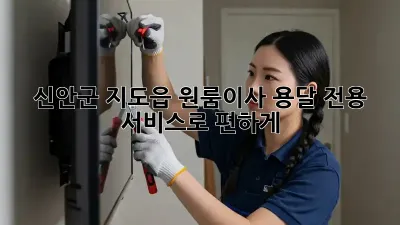 신안군 지도읍 원룸이사? 용달 전용 서비스로 편하게!